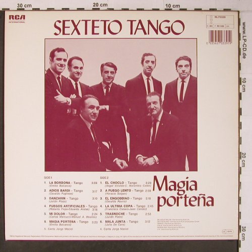 Sexteto Tango: Magia portena, VG+/m-, RCA(NL70339), D, 1983 - LP - X6445 - 5,00 Euro