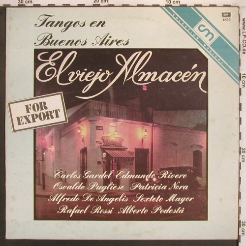 V.A.El Viejo Almacen: Tangos en Buenos Aires, vg+/vg+,woc, EMI(4599), Argentina, 1982 - LP - X8175 - 7,50 Euro