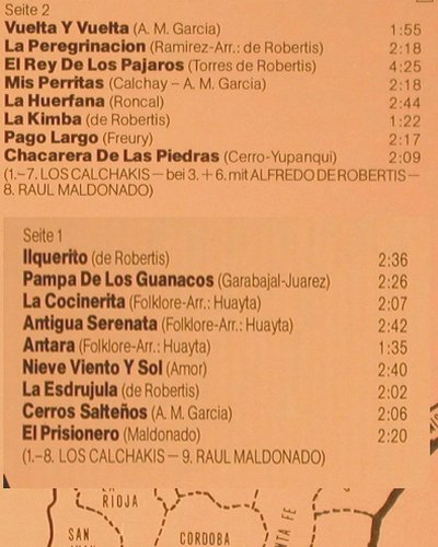 Los Calchakis - Raul Maldonado: Festival Argentina, Arion(6.23463 AO), D, 1978 - LP - X8540 - 6,00 Euro