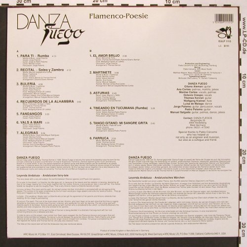 Danza Fuego: Flamenco-Poesie, ARC(EULP 1115), D,  - LP - X8610 - 6,00 Euro