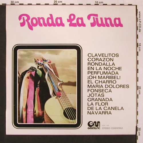 Tuna de la Facultad de Farmacia: Ronda la Tuna, Univ.Madrid, Gramusic(113), E, 1971 - LP - X9030 - 7,50 Euro