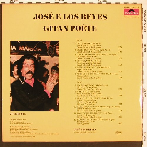 Jose e Los Reyes: Gitan Poete, m-/vg+, Polydor (2417 116), D, 1978 Typ: LP Best.-Nr.: X9410 Preis: 6,00 Euro