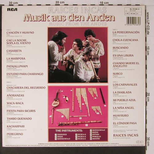 Raices Inkas: Musik aus den Anden, Foc, RCA(), D, 1984 - 2LP - Y1613 - 7,50 Euro