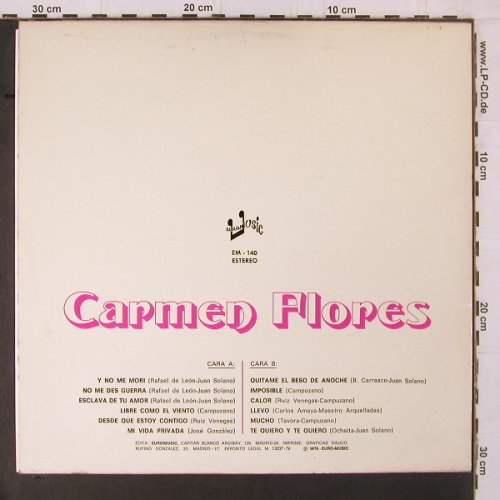 Flores,Carmen: Same, Euro Music(EM-140), E, 1976 - LP - Y1802 - 7,50 Euro