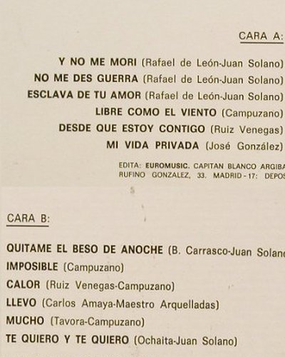Flores,Carmen: Same, Euro Music(EM-140), E, 1976 - LP - Y1802 - 7,50 Euro