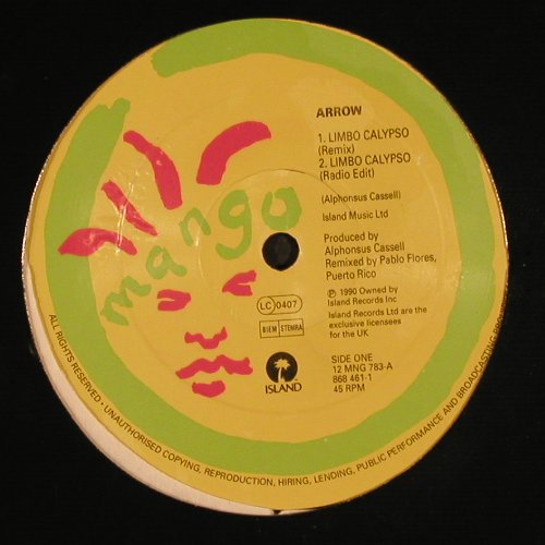 Arrow: Limbo Calypso*4, Mango(868 461-1), UK, 1990 - 12inch - Y197 - 4,00 Euro