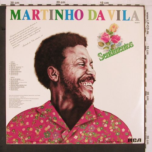 Da Vila,Martinho: Sentimentos, RCA(103.0511), Brazil, 1981 - LP - Y2207 - 9,00 Euro