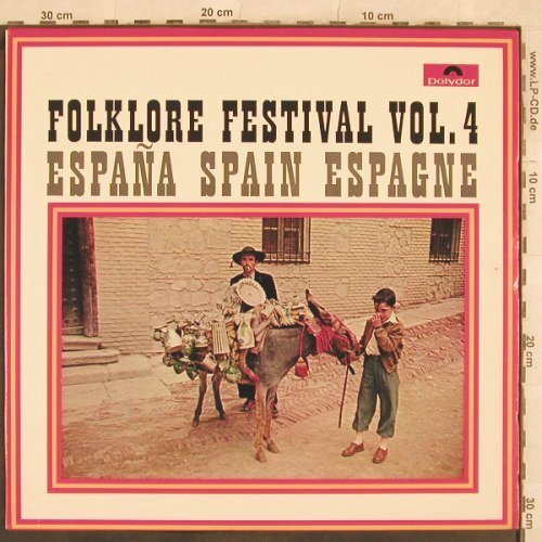 V.A.Folklore Festival: Vol. 4 - Espana - 12 Tr., Polydor(84 028), D, Mono, 1965 - LP - Y2285 - 6,00 Euro