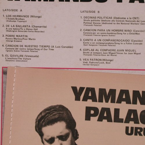 Palacios,Yamandu: Cancion de nuestro tiempo, Zodiaco(VPA 8235), I, Booklet, 1975 - LP - Y2367 - 9,00 Euro