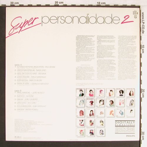 V.A.Super Personalidade: 2, The Best of Brasil, Philips(842 424-1), Brasil, 1990 - LP - Y2928 - 6,00 Euro
