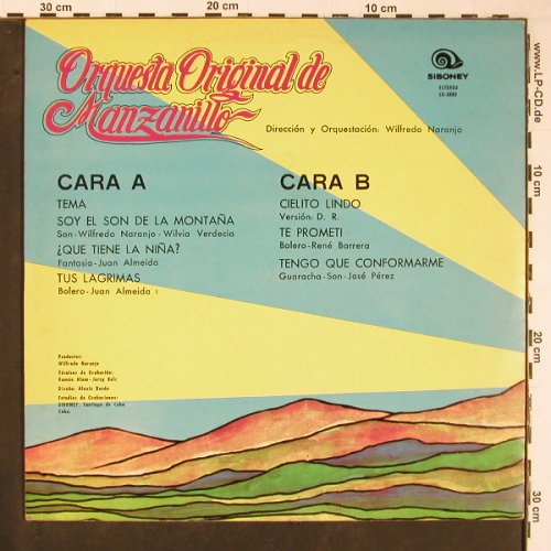 Orquesta  Original de Manzanillo: Same, Siboney(LD-3880), Cuba, 1981 - LP - Y292 - 12,50 Euro
