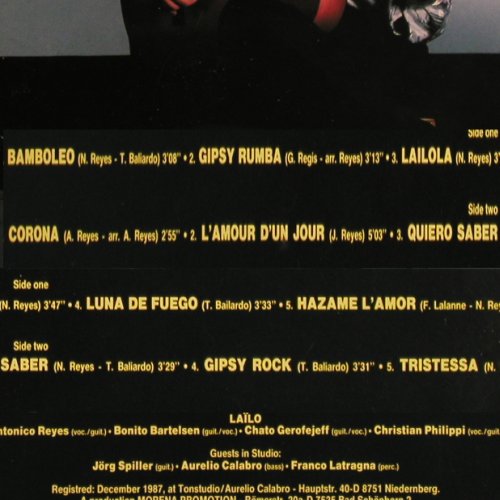 Lailo: Bamboleo, m-/vg+, Harmony (LPH 8057), I, 1988 Typ: LP Best.-Nr.: Y3656 Preis: 6,00 Euro