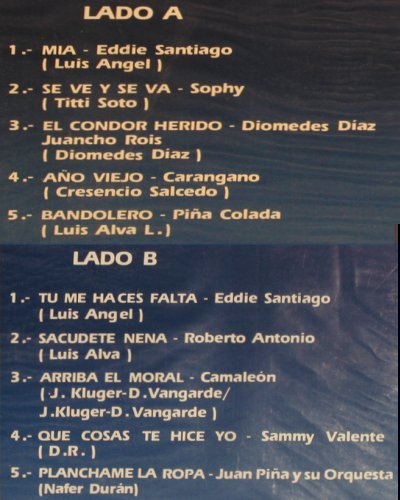 V.A.Exito Farma'89-Teobid: Eddie Santiago... Juan Pina..10 Tr., CBS (PEL-982030), Kolumbien, 1989 Typ: LP Best.-Nr.: Y3915 Preis: 7,50 Euro