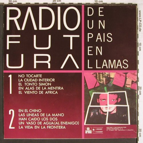 Radio Futura: De un pais en Llamas, vg+/m-, Ariola(I 206897), E, 1985 - LP - Y4288 - 6,00 Euro