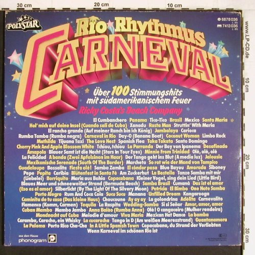 V.A.Rio Rhythmus Carneval: 100 Stimmungshits..., Foc, Polystar(6878 036), D, 1981 - 2LP - Y4353 - 6,00 Euro