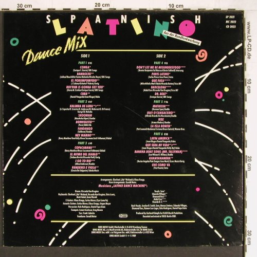 V.A.Spanish Latino Dance Mix: 6 Tr., Bambolero, Kalimba de Luna.., Dino Music(2021), D, 1989 - LP - Y4379 - 5,00 Euro