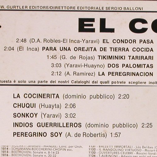 Los Kenacos: El Condor Pasa, woc, Joker(SM 3245), I, 1972 - LP - Y4768 - 6,00 Euro