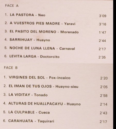 Los Jairas - Alfredo Dominguez: La Flute des Andes, Musidisc(30 CV 1125), F, 1977 - LP - Y5065 - 7,50 Euro