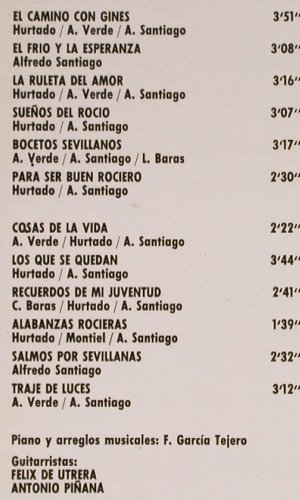 Amigos de Gines: Sevillans en Primavera, m-/vg+, Hispavox (HH (S) 10-389), E, 1971 Typ: LP Best.-Nr.: Y5208 Preis: 7,50 Euro