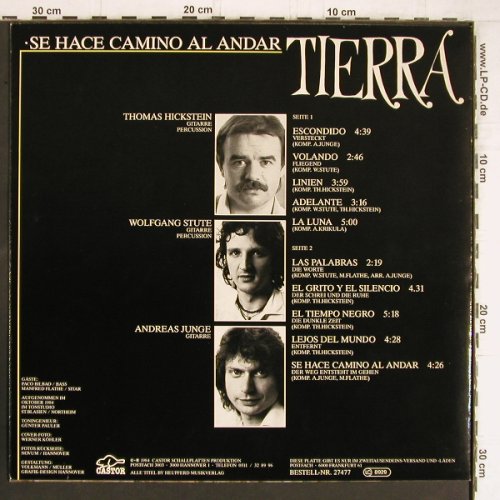 Tierra: Se Hace Camino Al Andar, Castor (27477), D, 1984 Typ: LP Best.-Nr.: Y5225 Preis: 7,50 Euro