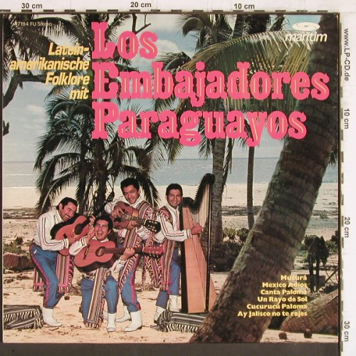Los Embajadores Paraguayos: Latein-Amerik.Folklore mit den, Maritim(47 184 FU), D,  - LP - Y5341 - 6,00 Euro