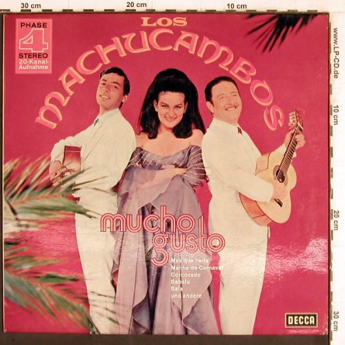 Los Machucambos: Mucho Gusto, promo sticker on label, Decca/ phase 4(SLK 16 858-P), D,  - LP - Y5345 - 7,50 Euro