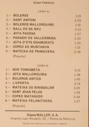 Sestol des Gerrico: Folklore de Mallorca, Foc, Maller(FS-41), E, 1979 - LP - Y5361 - 6,00 Euro