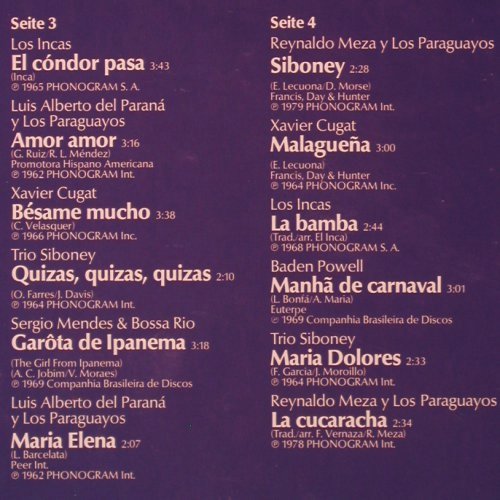 V.A.Fiesta Südamericana: 24 Welthits aus Sdamerika, Foc, Philips(6686 013), D, Ri,  - 2LP - Y6661 - 7,50 Euro