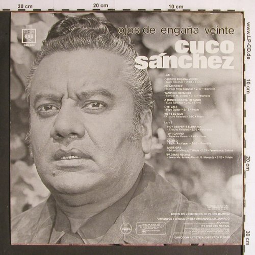 Sanchez,Cuco: Ojos de engana veinte, CBS(DCS 852), MEX, 1978 - LP - Y6833 - 6,00 Euro