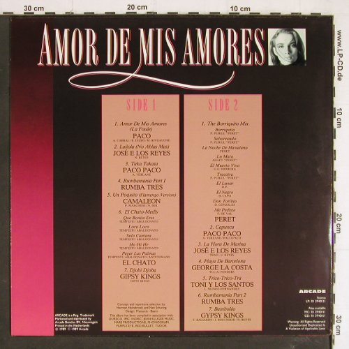 V.A.Amor De Mis Amores: Paco... Gypsy Kings, Arcade(01 3940 21), NL, 1989 - LP - Y7308 - 6,00 Euro