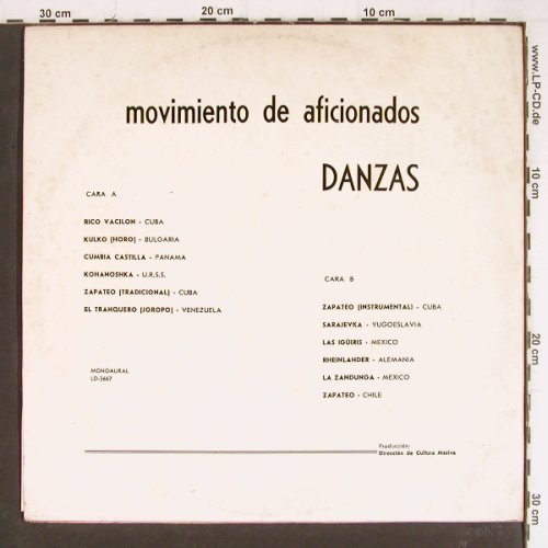 V.A.Movimiento de Aficionados: Danzas - Rico Vacilon... Zapeto, Areito,m-/vg-(LD-3667), Cuba,  - LP - Y7825 - 5,00 Euro