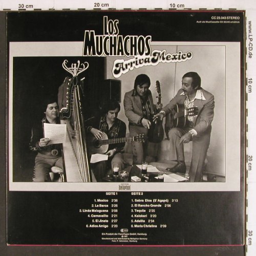 Los Muchachos: Arriva Mexico, Acanta(CC 23.043), D, 1977 - LP - Y7936 - 6,00 Euro