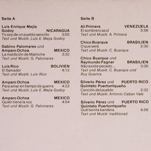 V.A.April in Managua: Das Konzert f.d.Frieden in Mittelam, tvd, Live(tvd 8301), D, 1977 - 2LP - Y8918 - 7,50 Euro