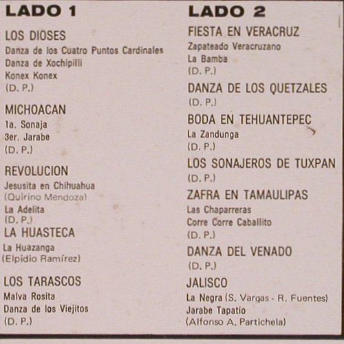 V.A.Ballet Folklorico de Mexico: Los Dioses... Jalisco, RCA Victor(MKL-1530), Mexico,Ri, 1963 - LP - Y8942 - 7,50 Euro