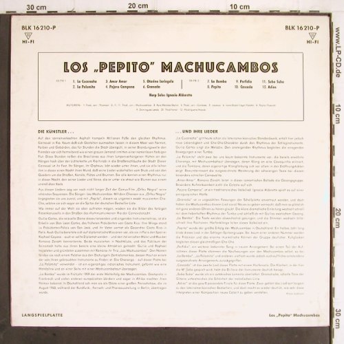 Los Machucambos: Pepito, Decca(BLK 16 210-P), D,Mono, 1961 - LP - Y9891 - 12,50 Euro