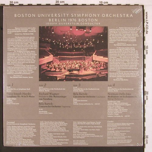 V.A.Boston University Symphony Orch: Berlin 1976 Boston, FS-New, Boston University (BU-101), US, 1976 Typ: 2LP Best.-Nr.: K1000 Preis: 17,50 Euro