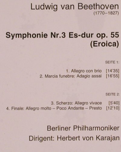 Beethoven,Ludwig van: Symphonie Nr.3,op.55 Eroica, FS-Neu, D.Gr. Resonance(2535 302), D,  - LP - K1006 - 9,00 Euro