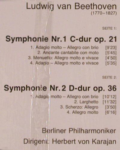 Beethoven,Ludwig van: Symphonie Nr.1&.2,op.21,36, FS-New, D.Gr. Resonance(2535 301), D,  - LP - K1007 - 9,00 Euro