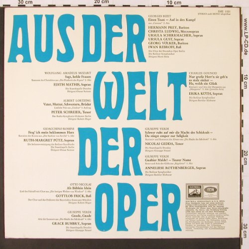 V.A.Aus der Welt der Oper: ..aus dem weltweiten Operettenrep., Electrola (SME 1001), D, 9Tr Foc Typ: LP Best.-Nr.: K100 Preis: 5,00 Euro