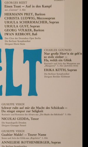 V.A.Aus der Welt der Oper: ..aus dem weltweiten Operettenrep., Electrola (SME 1001), D, 9Tr Foc Typ: LP Best.-Nr.: K100 Preis: 5,00 Euro