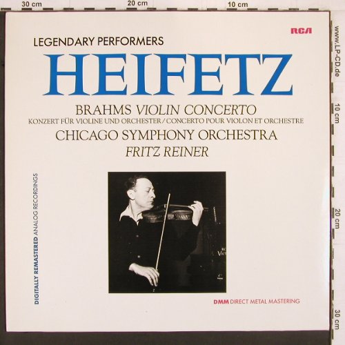 Heifetz,Jascha: Brahms Violin Concerto in D Op.77, RCA (GL 84909), D, 1985 Typ: LP Best.-Nr.: K1016 Preis: 22,00 Euro