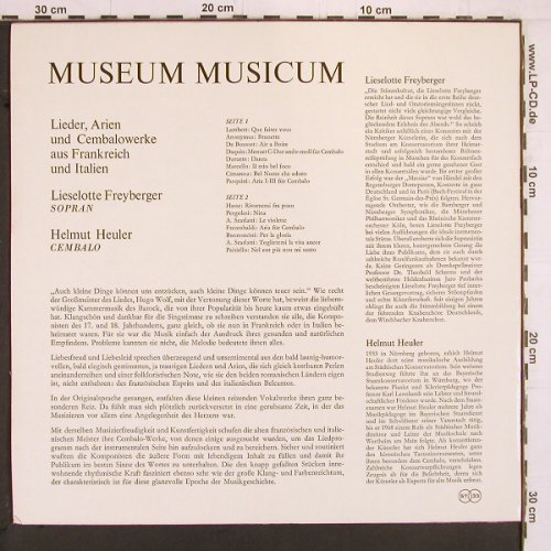 V.A.Museum Musicum - Lieder,Arien: u.Cembalowerke a.Frankreich u.Itali, Colosseum(SM 611), D,  - LP - K1019 - 8,00 Euro