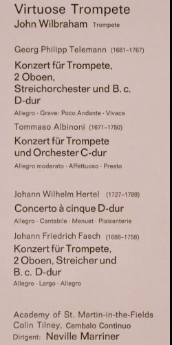 V.A.Virtuose Trompete: Telemann, Albinoni,Hertel,Fasch, Decca, Muster/Promo(SMD 1213), D, m /vg+,  - LP - K101 - 6,00 Euro