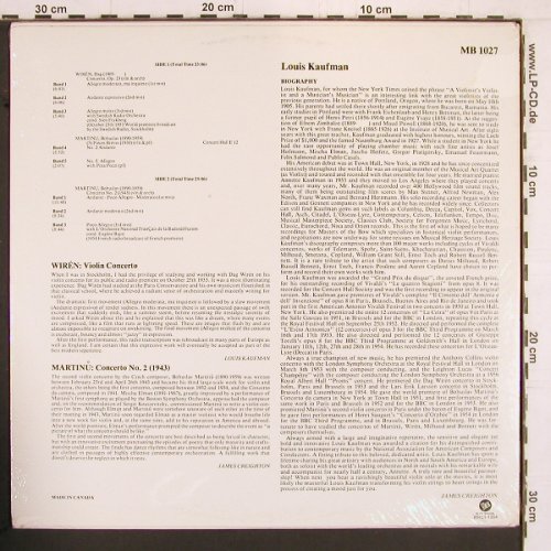 Kaufman,Louis: Masters of the Bow-Legacy Vol.1, Discopaedia (MB 1027), CDN,FS-NEW Typ: LP Best.-Nr.: K1023 Preis: 30,00 Euro