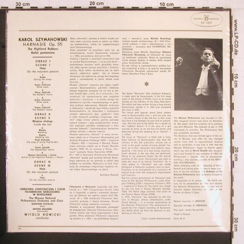 Szymanowski,Karol: Harnasie, Ballet Pantomime, FS-New, Muza(SX 1317), PL,  - LP - K1025 - 12,50 Euro