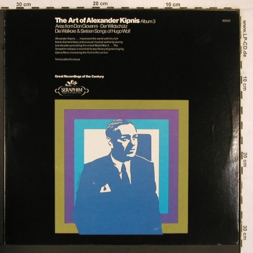 Kipnis,Alexander: The Art Of Album 3, Seraphim (60163), US Typ: LP Best.-Nr.: K1026 Preis: 9,00 Euro