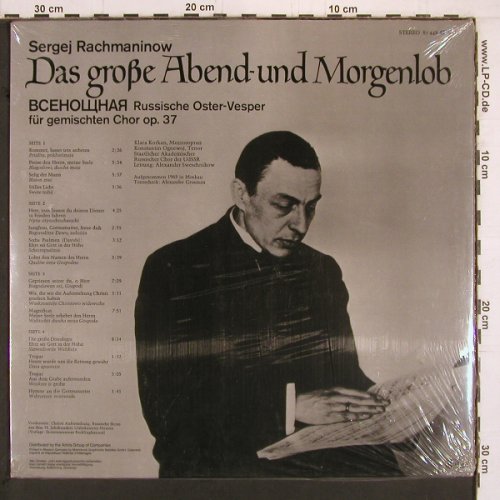 Rachmaninow,Sergej: Das große Abend-u.Morgenlob,op.37, Eurodisc / Melodia(87 448 XDK), D, FS-New,  - 2LP - K1030 - 14,00 Euro