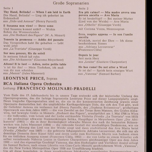 Price,Leontyne: Primadonna,Arias Purcell...Barber, RCA Red Seal (LSC-2898-B), D, FS-New, 1966 Typ: LP Best.-Nr.: K1035 Preis: 14,00 Euro