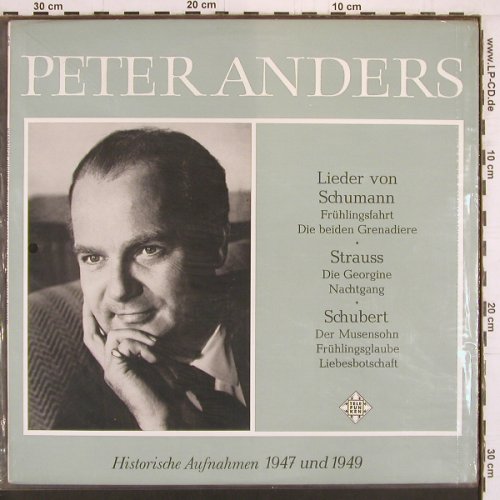 Anders,Peter: Lieder v. Schumann,Strauss,Schubert, Telefunken (HT 33), D, FS-New Typ: LP Best.-Nr.: K1036 Preis: 14,00 Euro