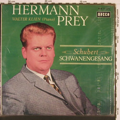 Prey,Hermann: Schubert: Schwanengesang, FS-New, Decca(BLK 21 071), D, Mono,  - LP - K1041 - 14,00 Euro